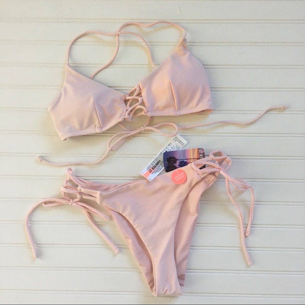 Forever 21 Bikini in pale pink S top / M bottom